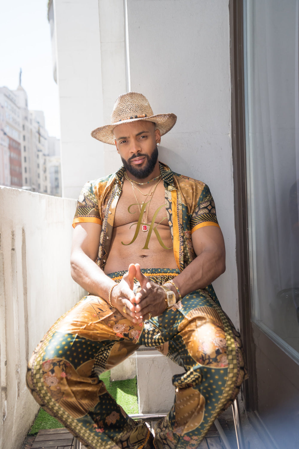 Unleash Your Style: Luxury Silk Rave Wear for Man - kayibstrore