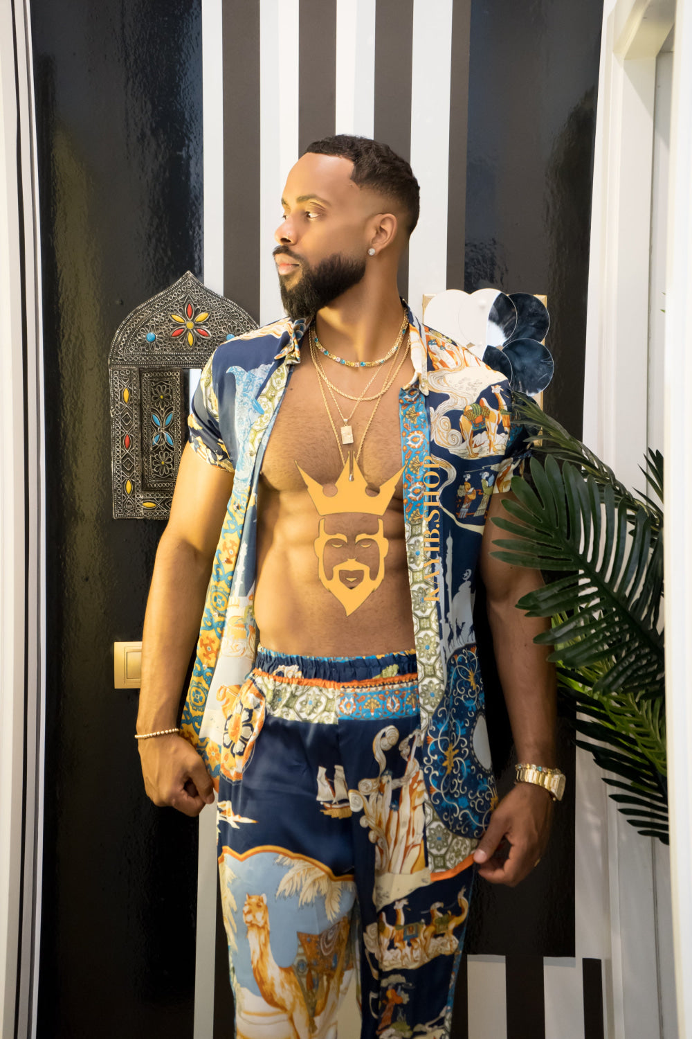 Luxury Men's Silk Summer Set outfits - kayibstrore