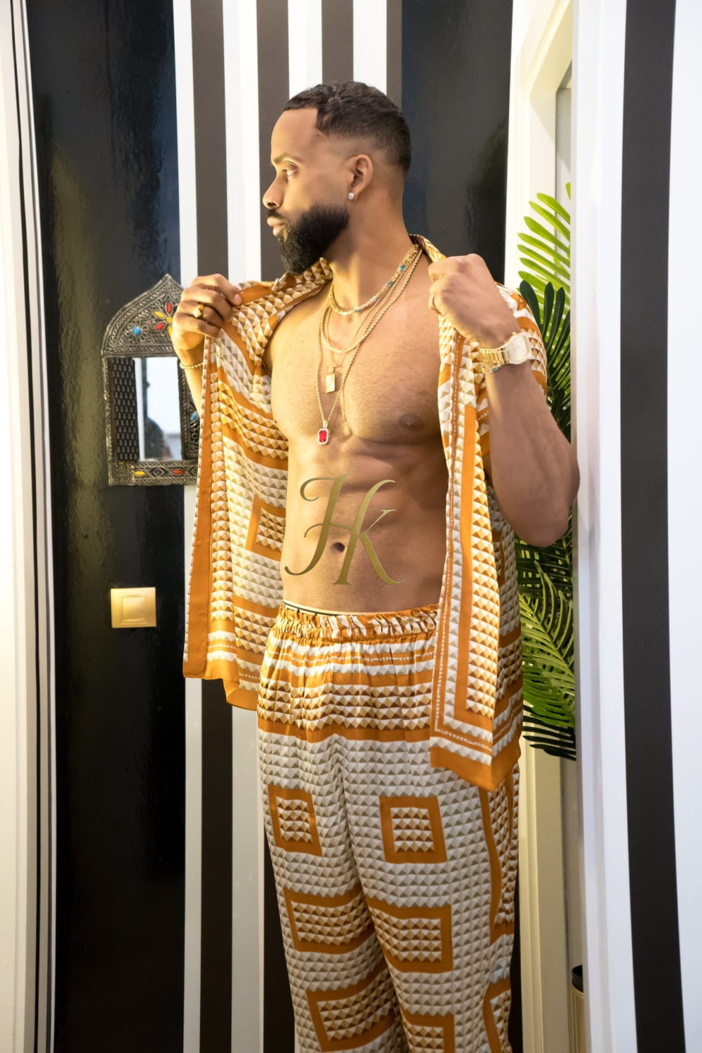 Luxury Handmade Outfits: Men's Luxury Silk Set - kayibstrore