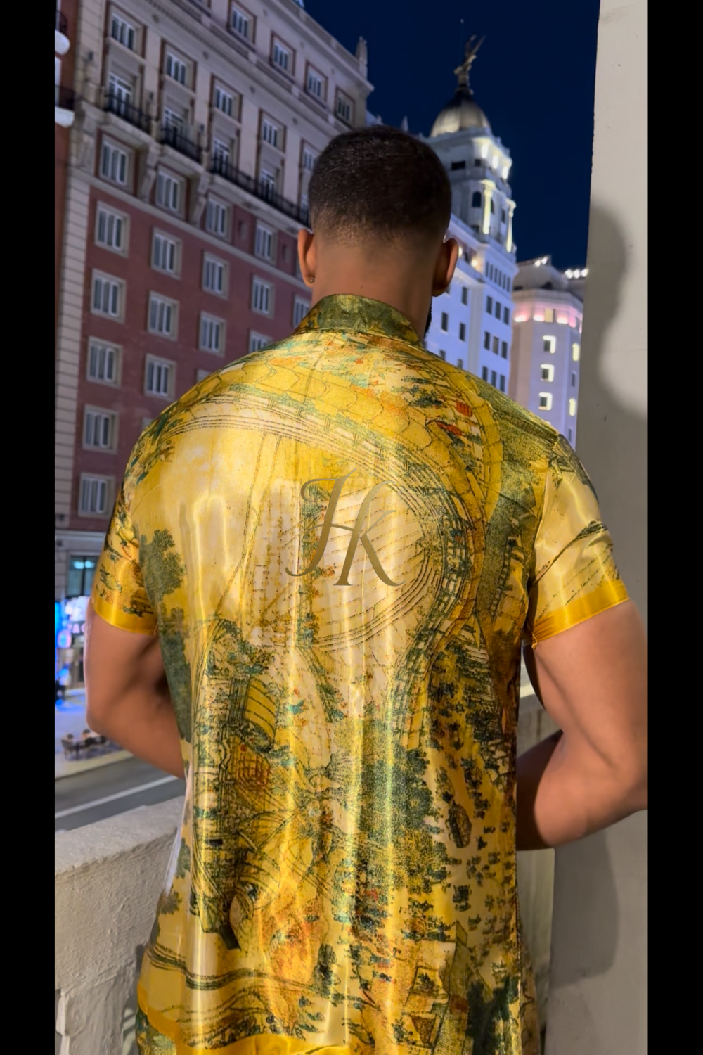 Men's Silk Set - Elevate Your Style with Le Barroco Print - Perfect for Couples and Special Occasions - kayibstrore