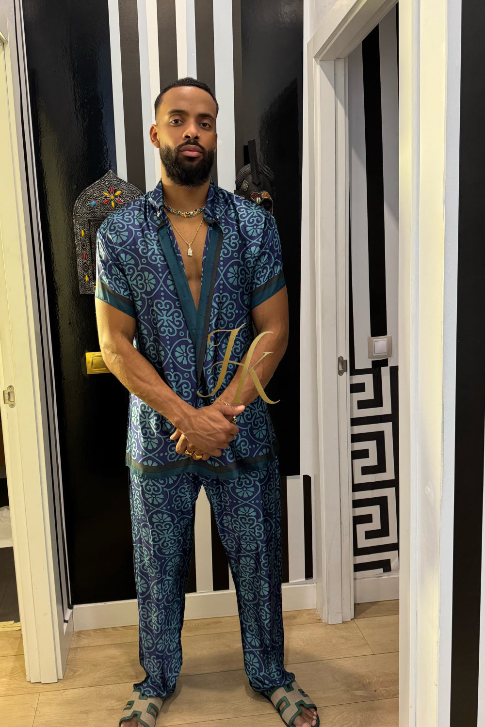 Premium Men’s Pure Silk Matching Set - kayibstrore