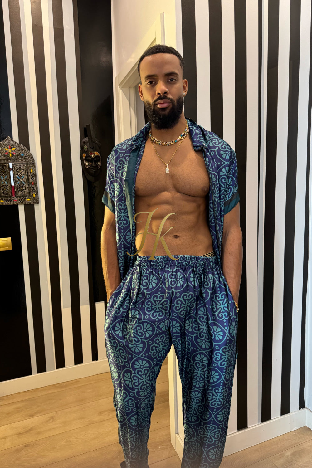 Premium Men’s Pure Silk Matching Set - kayibstrore