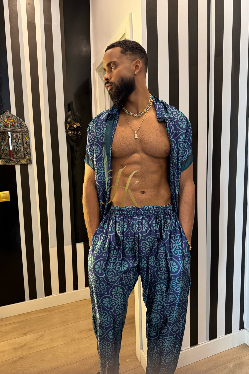 Premium Men’s Pure Silk Matching Set - kayibstrore