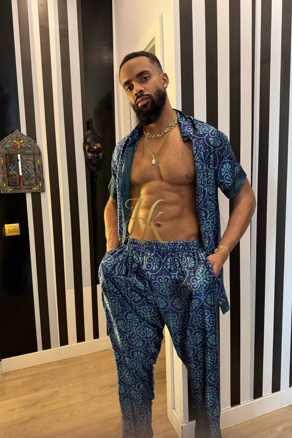 Premium Men’s Pure Silk Matching Set - kayibstrore