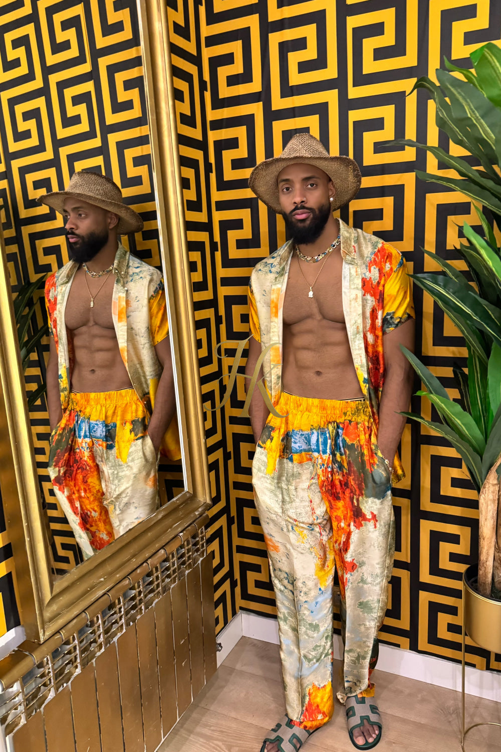 Golden Hour Elegance – Men’s Premium Outfits - kayibstrore