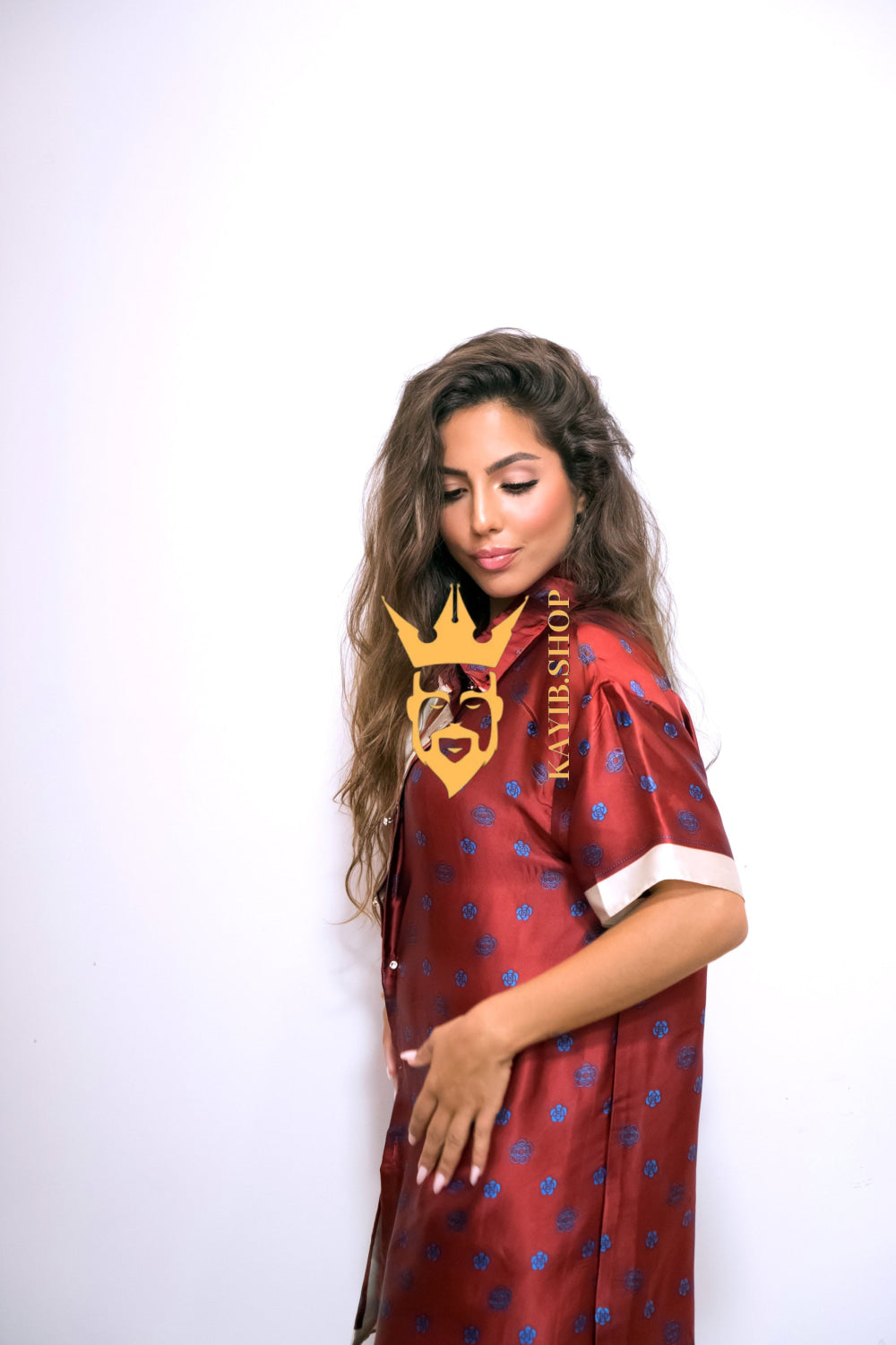 Lunar Luxe: Premium Silk Shirt and Pants - kayibstrore