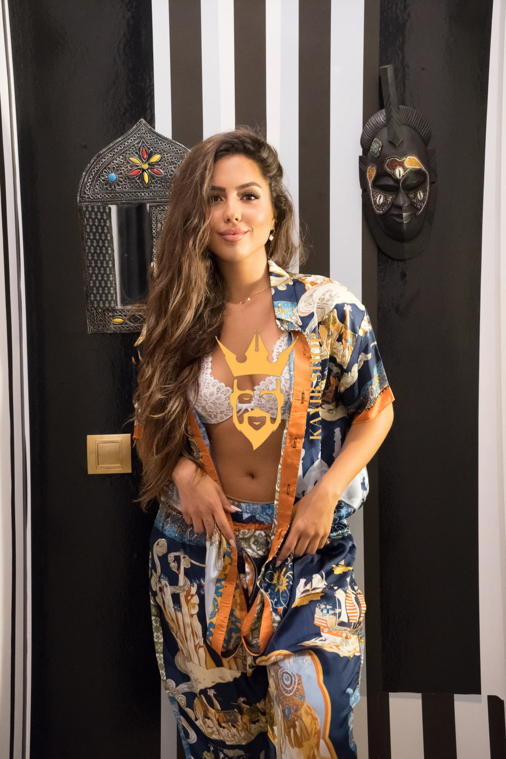 Velvet Dawn: Women’s Silk Outfit - kayibstrore