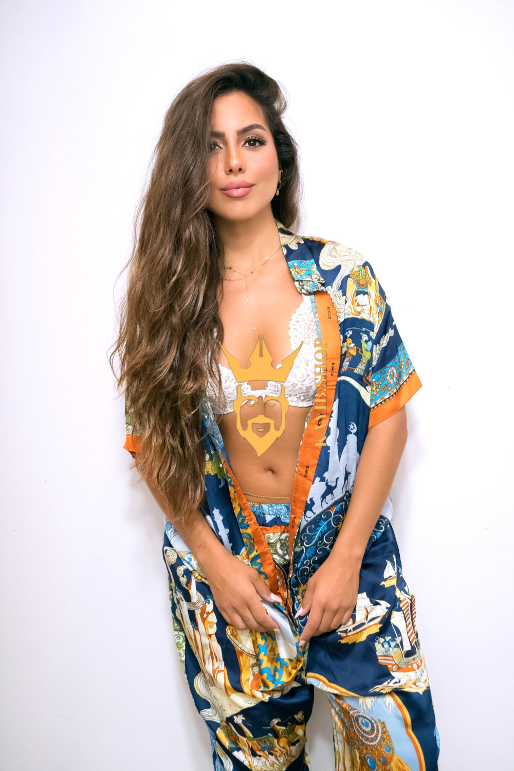 Velvet Dawn: Women’s Silk Outfit - kayibstrore