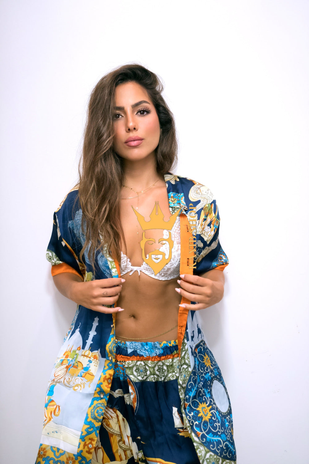 Velvet Dawn: Women’s Silk Outfit - kayibstrore