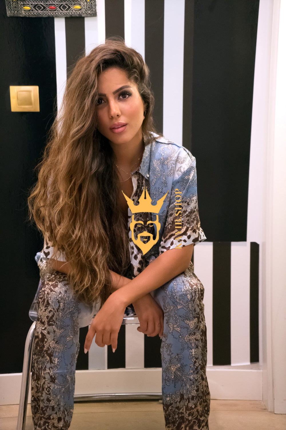 Starlit Evenings: Handmade Silk Set - kayibstrore