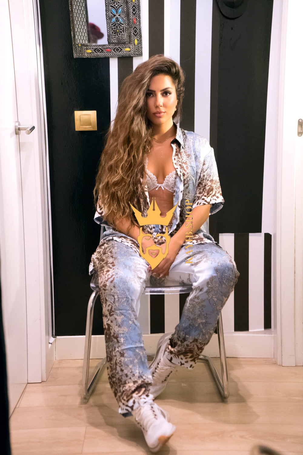 Starlit Evenings: Handmade Silk Set - kayibstrore