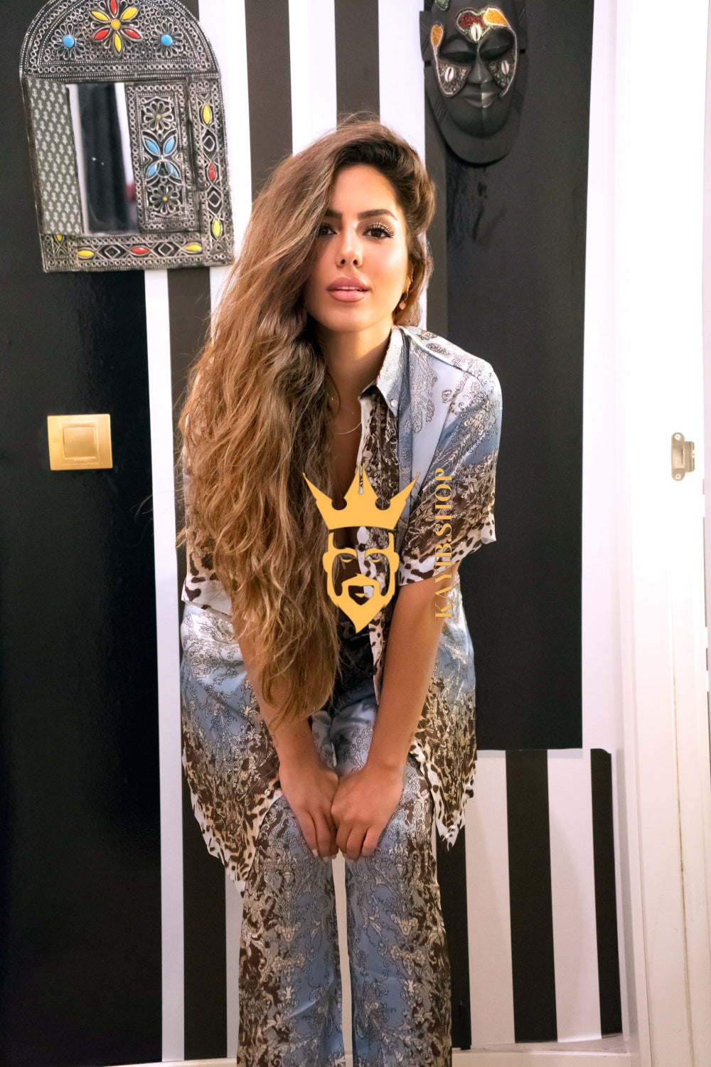 Starlit Evenings: Handmade Silk Set - kayibstrore