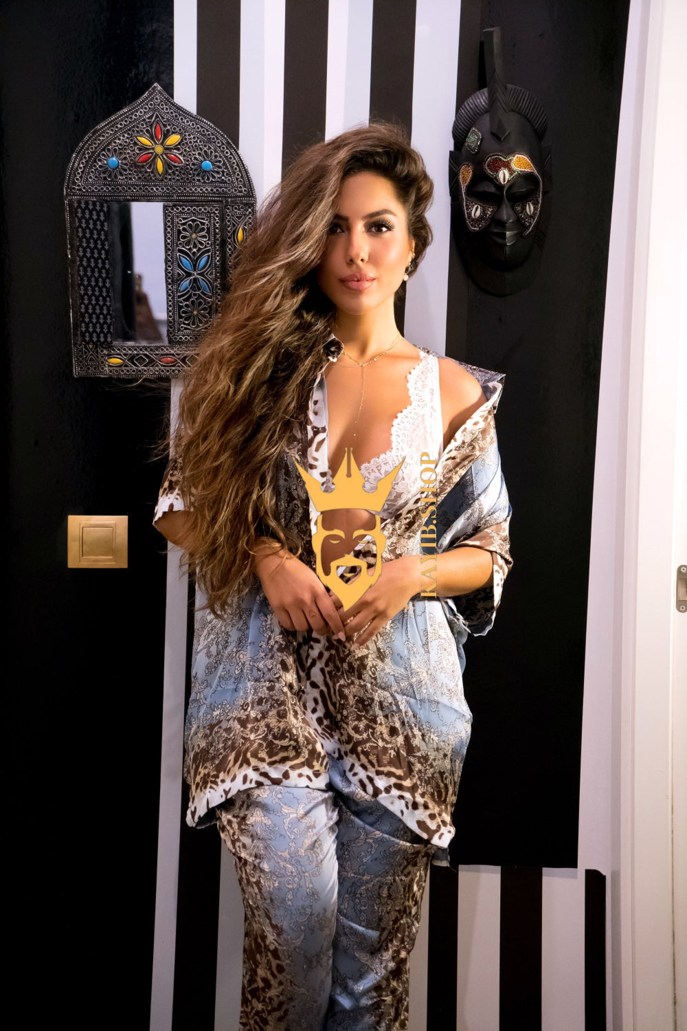 Starlit Evenings: Handmade Silk Set - kayibstrore