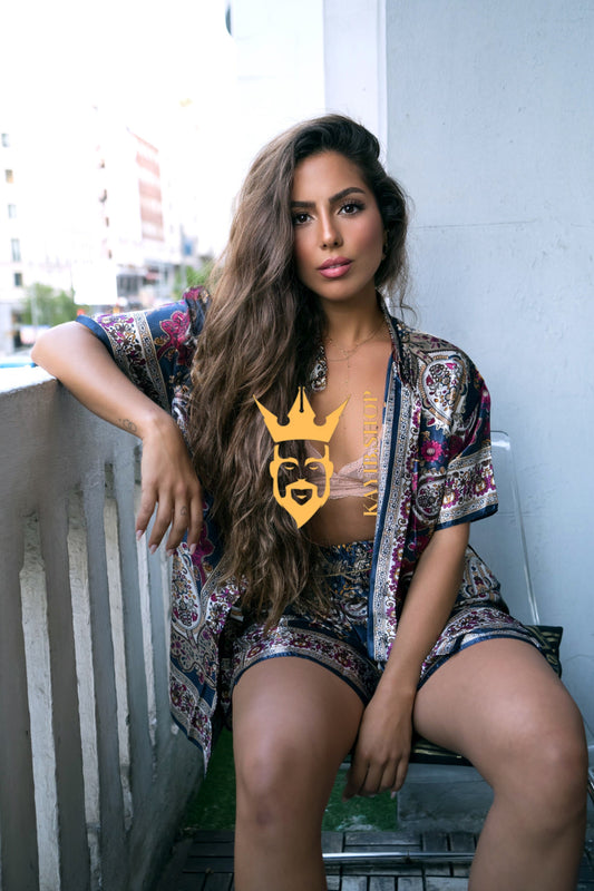 Goddess Glow: Pure Silk Two-Piece - kayibstrore