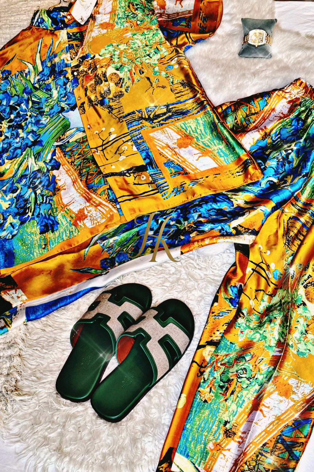 Ultimate Luxury Men's Rave Wear: Silk Set for Unmatched Style and Comfort - kayibstrore