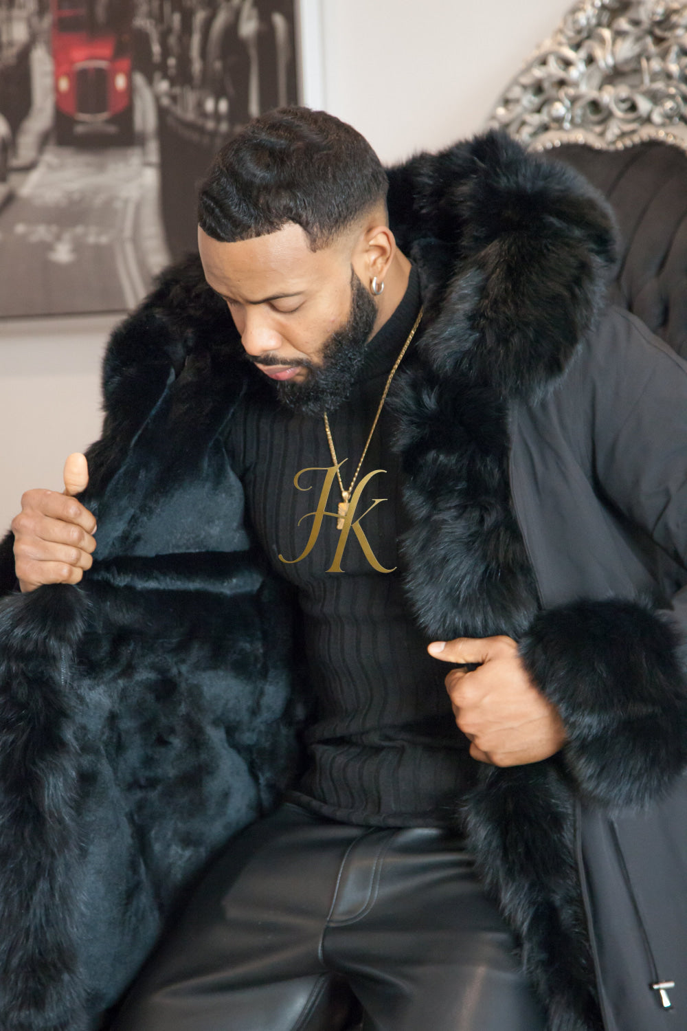 Mens 4-In-1 Waterproof Men Parka Winter Jacket /best Men In Fur Coats Images