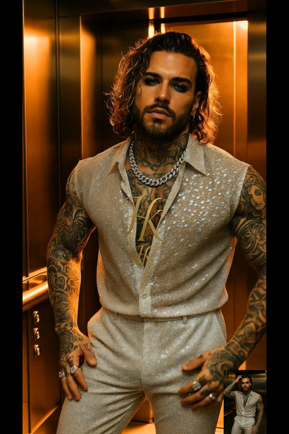 Men’s Premium Embroidered Lace Set – Handmade Beaded Net Fabric with Sequins