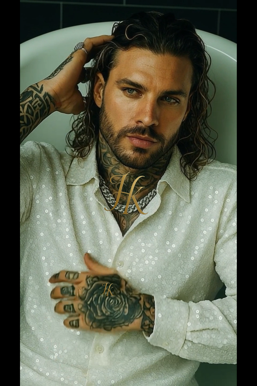 Men’s Luxury Embroidered Lace Set – Handmade