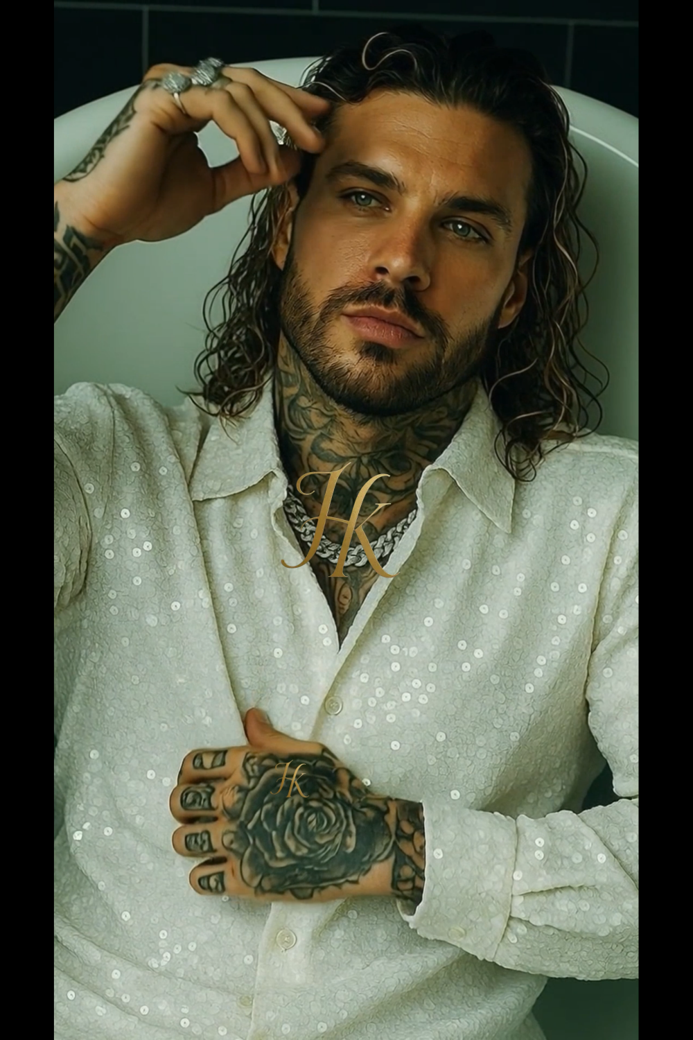 Men’s Luxury Embroidered Lace Set – Handmade