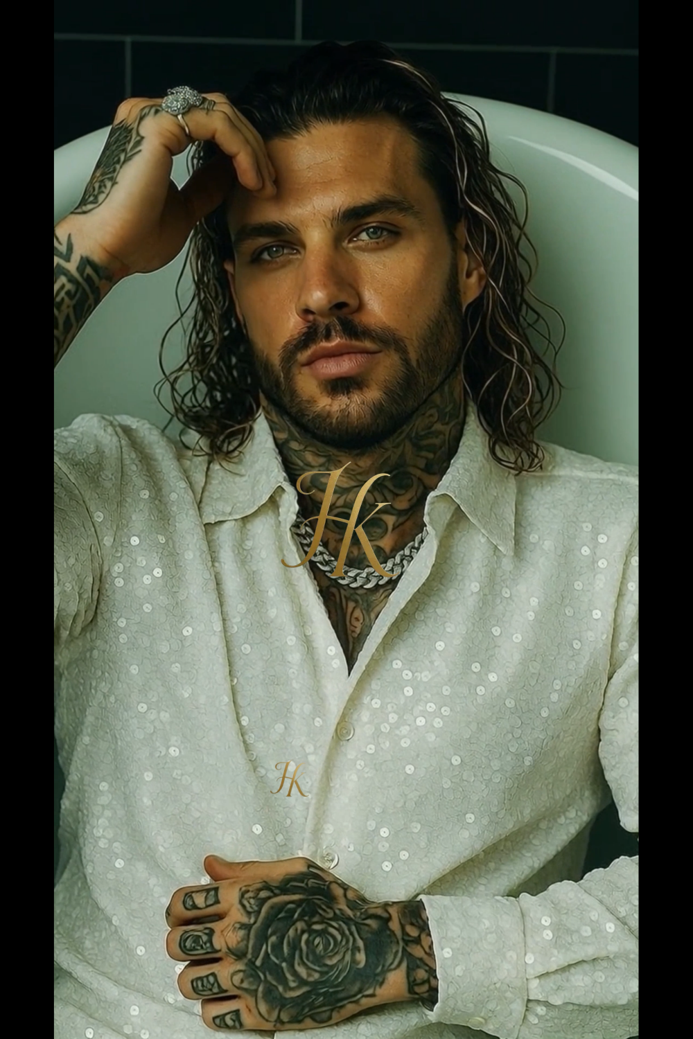 Men’s Luxury Embroidered Lace Set – Handmade