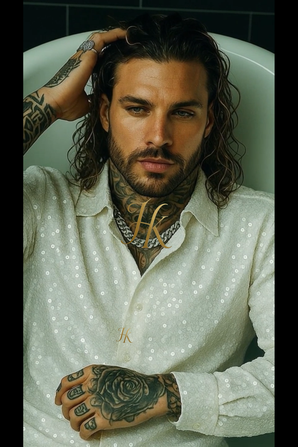 Men’s Luxury Embroidered Lace Set – Handmade