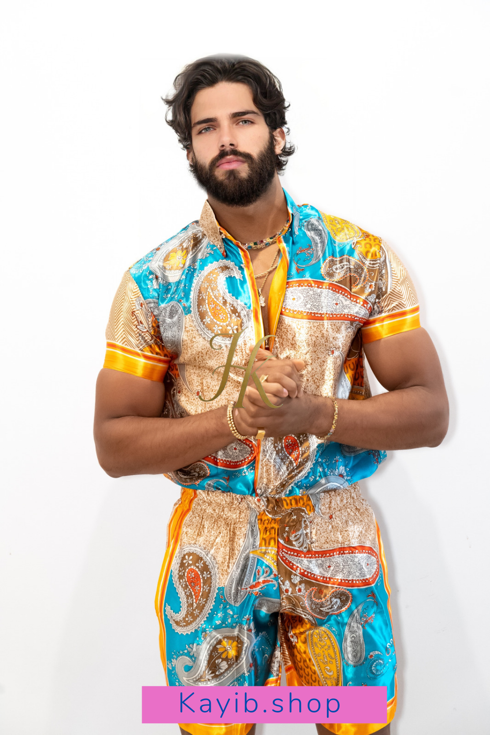 Men's style: Barocco Silk Set - kayibstrore