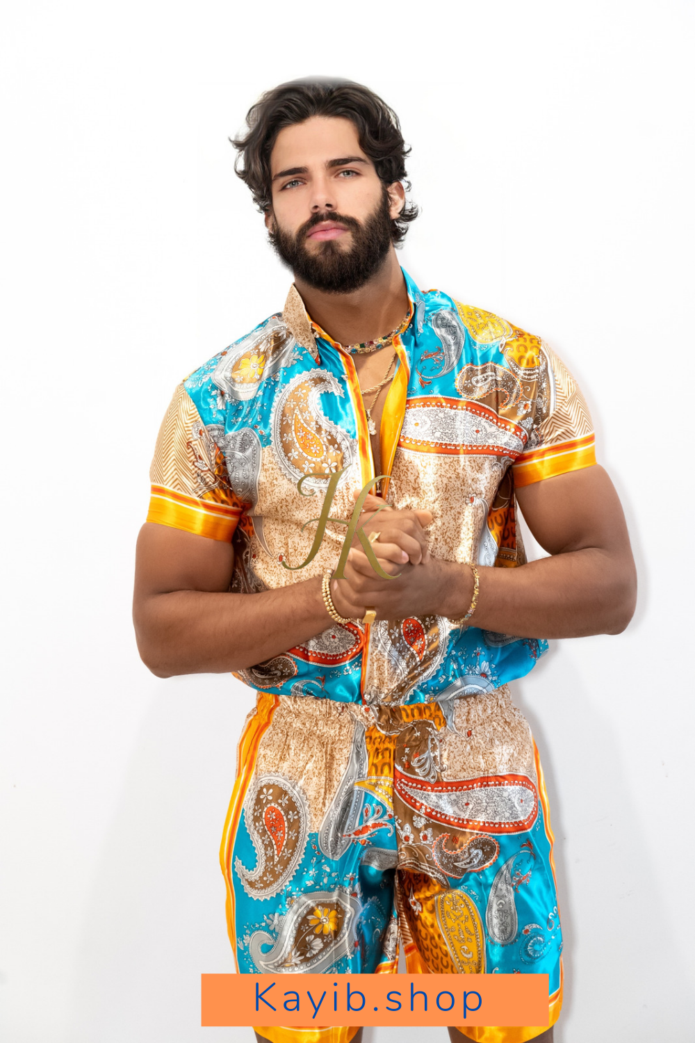 Men's style: Barocco Silk Set - kayibstrore