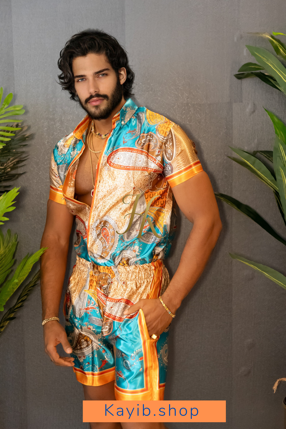 Men's style: Barocco Silk Set - kayibstrore