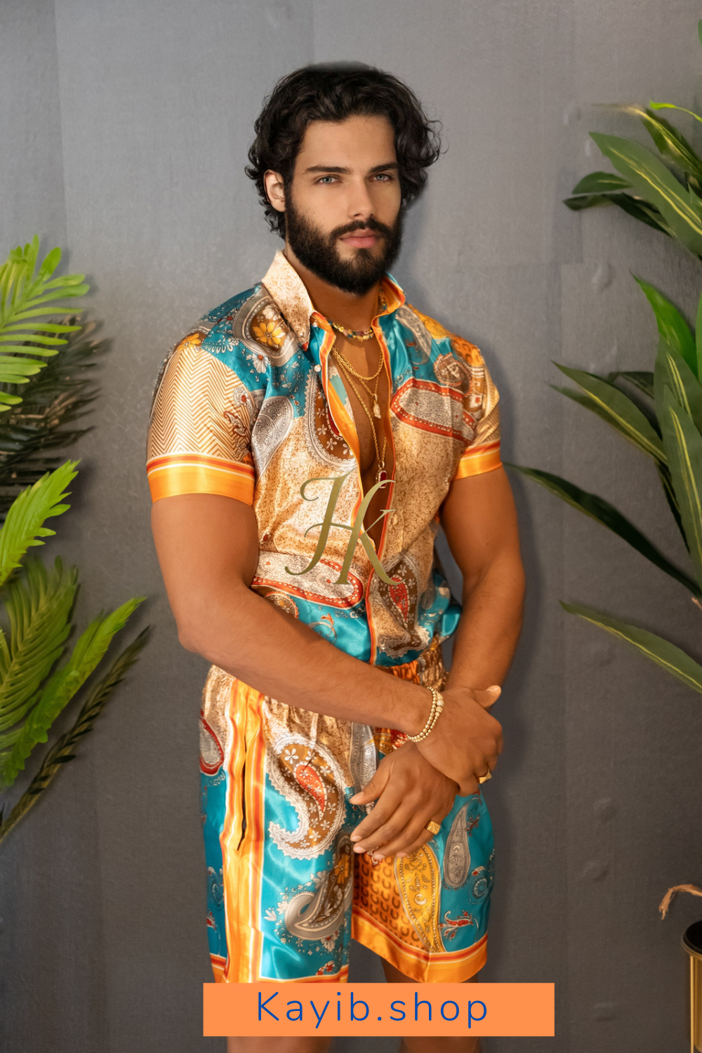Men's style: Barocco Silk Set - kayibstrore