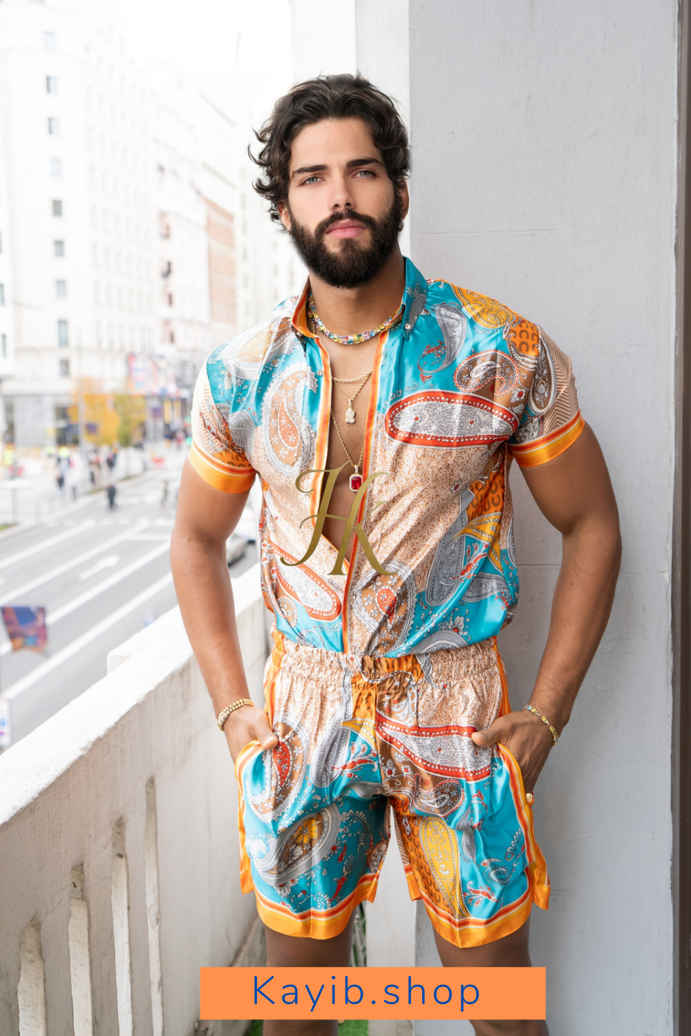 Men's style: Barocco Silk Set - kayibstrore