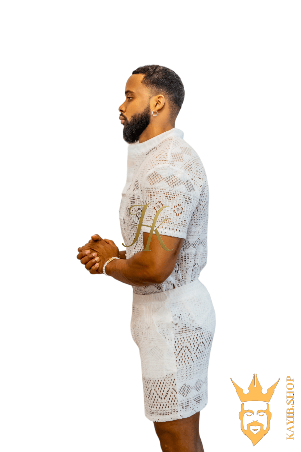 Luxurious Men's White Shirt and Shorts Set - Elevate Your Summer Style - Perfect for Any Occasion - kayibstrore