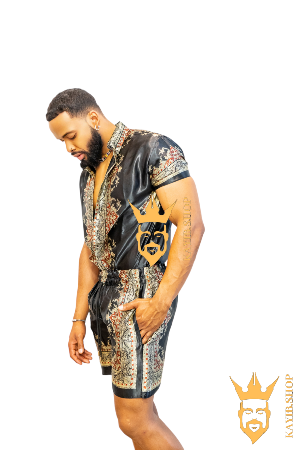 Barroco Silk Outfit - Luxurious Comfort and Stylish Sophistication - Elevate Your Fashion Game - kayibstrore
