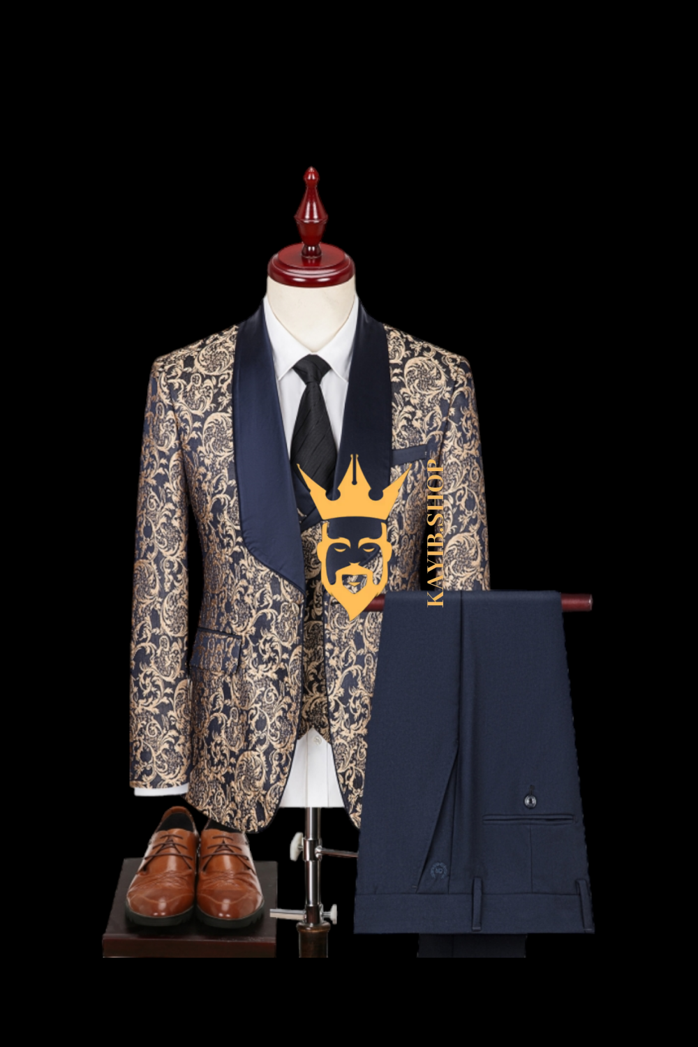 Mens Suit Premium 3 Pieces Rust / Terracotta Mens Suit for Wedding, Engagement, Prom, Groom wear and Groomsmen Suits - kayibstrore