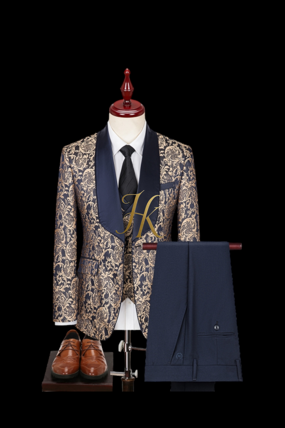 Mens Suit Premium 3 Pieces Rust / Terracotta Mens Suit for Wedding, Engagement, Prom, Groom wear and Groomsmen Suits - kayibstrore