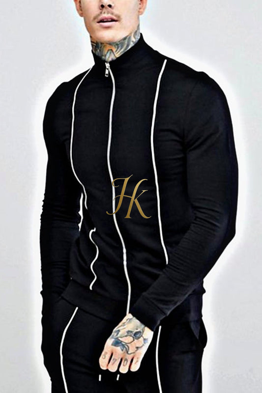 Mens Track Suit Jacket Sweat And Jogging Pants Set