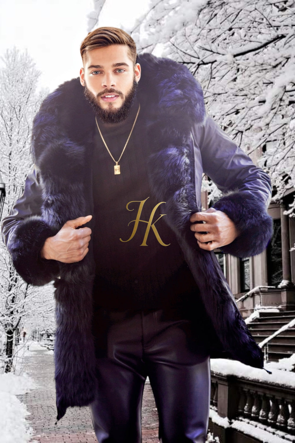 Unisex Luxury Eco-Friendly fox fur Coat - Stay Warm in Style and Sustainability - kayibstrore