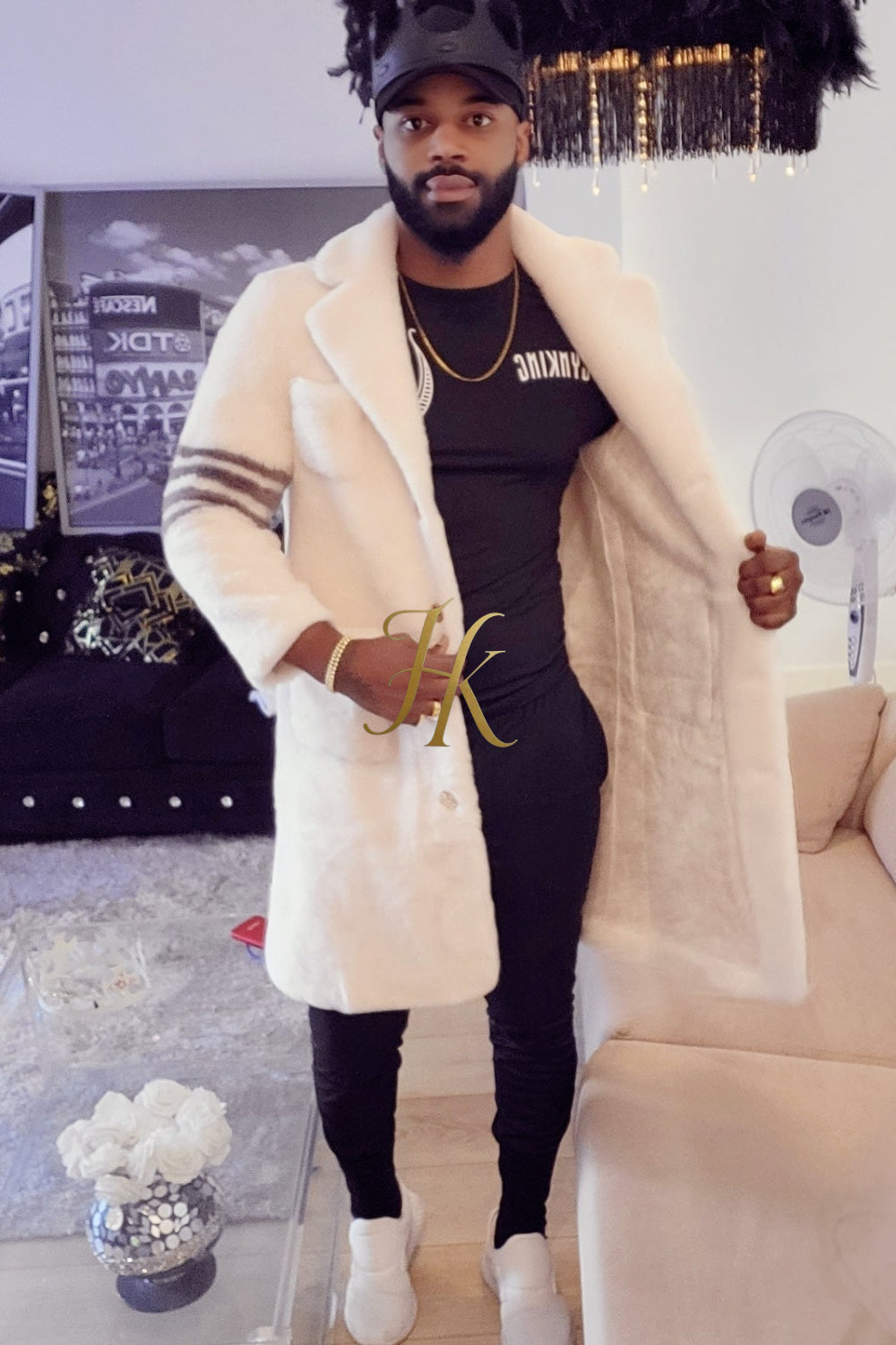 Elevate Winter Style: Fuzzy Fleece Lapel Long Cardigan Coat for Men - kayibstrore