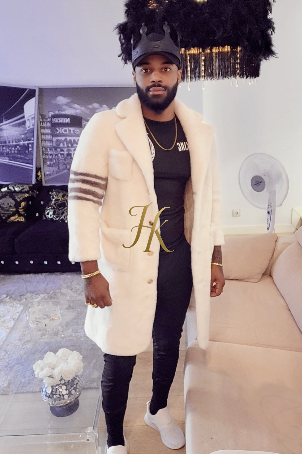 Elevate Winter Style: Fuzzy Fleece Lapel Long Cardigan Coat for Men - kayibstrore
