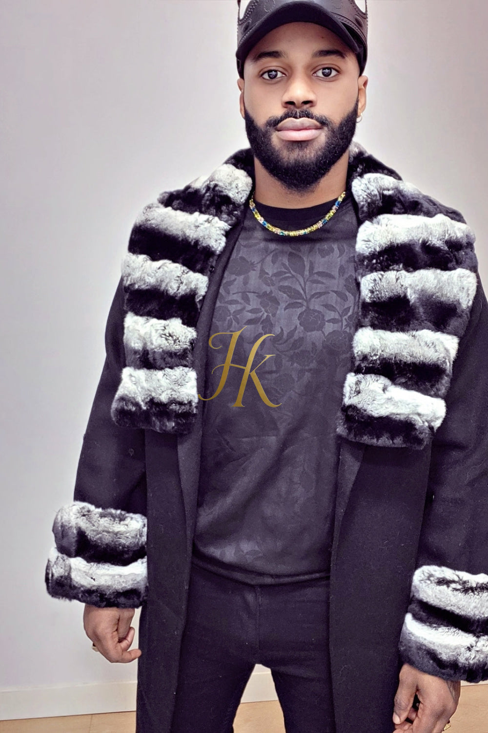 Handmade Premium Cashmere & 100% wool Real Fur Coats: Men's & Women's cashmere Jackets with Rex Rabbit Fur Collar | 100% Cashmere Winter Elegance" - kayibstrore