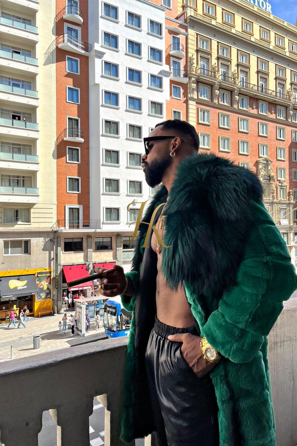 Handmade Luxury Winter Men's Rex Rabbit Fur Coat with Super Large Raccoon Collar - Premium Fashion Outerwear - kayibstrore