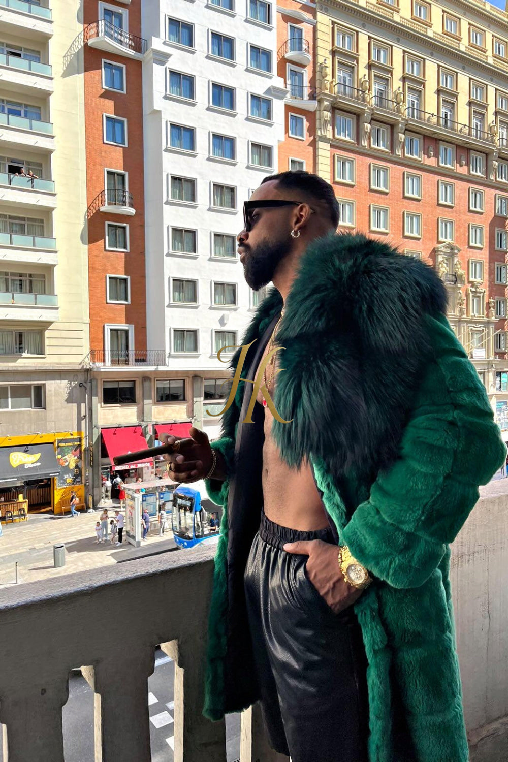 Handmade Luxury Winter Men's Rex Rabbit Fur Coat with Super Large Raccoon Collar - Premium Fashion Outerwear - kayibstrore
