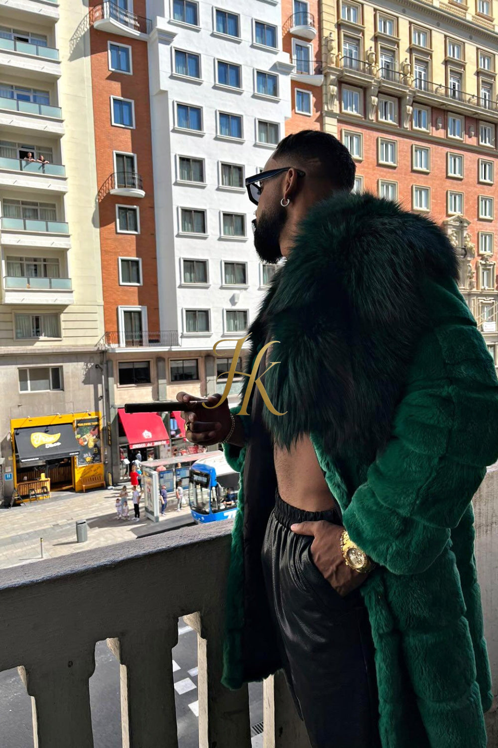 Handmade Luxury Winter Men's Rex Rabbit Fur Coat with Super Large Raccoon Collar - Premium Fashion Outerwear - kayibstrore