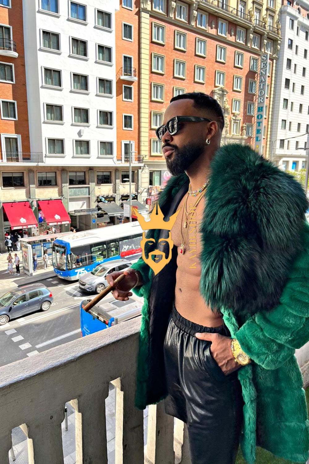 Winter Handmade Luxury Winter Men's Rex Rabbit Fur Coat with Super Large Raccoon Collar - Premium Fashion Outerwear - kayibstrore
