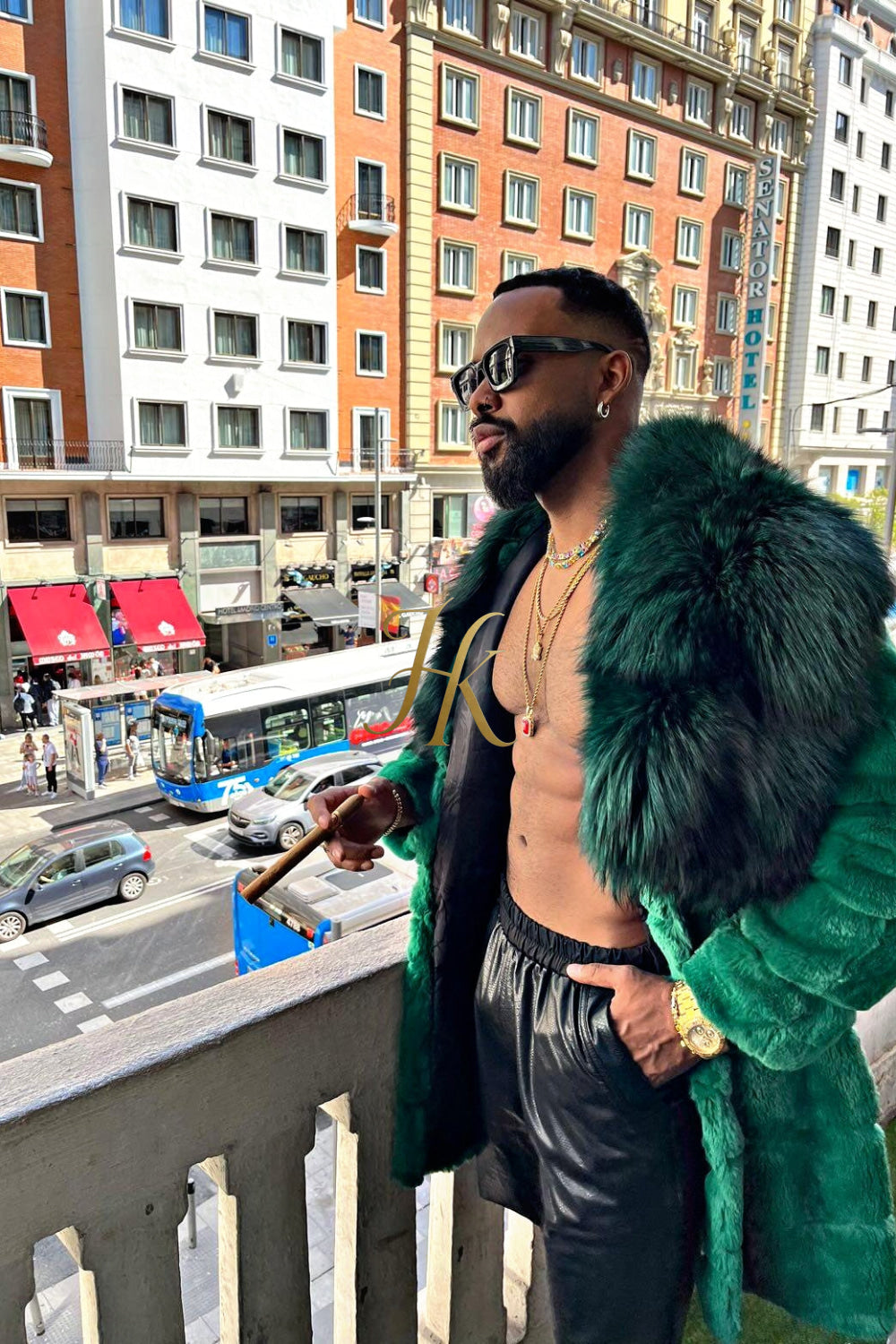 Handmade Luxury Winter Men's Rex Rabbit Fur Coat with Super Large Raccoon Collar - Premium Fashion Outerwear - kayibstrore