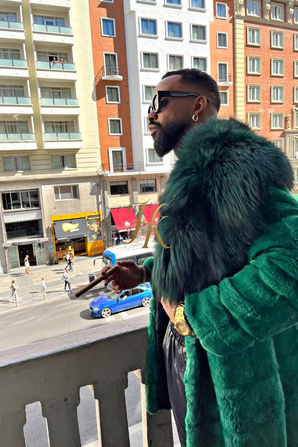 Handmade Luxury Winter Men's Rex Rabbit Fur Coat with Super Large Raccoon Collar - Premium Fashion Outerwear - kayibstrore