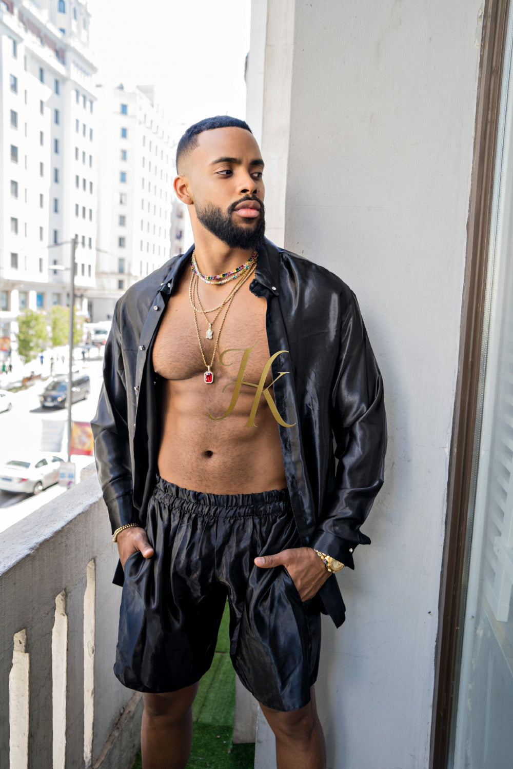 Men's Apparel Silk Shirt Set - Elevate Your Style with Pure Luxury - Hand-Sewn for Impeccable Quality - kayibstrore