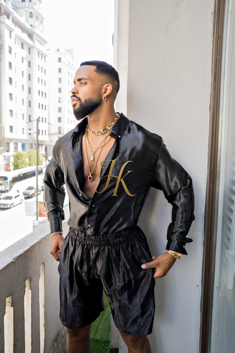 Men's Apparel Silk Shirt Set - Elevate Your Style with Pure Luxury - Hand-Sewn for Impeccable Quality - kayibstrore