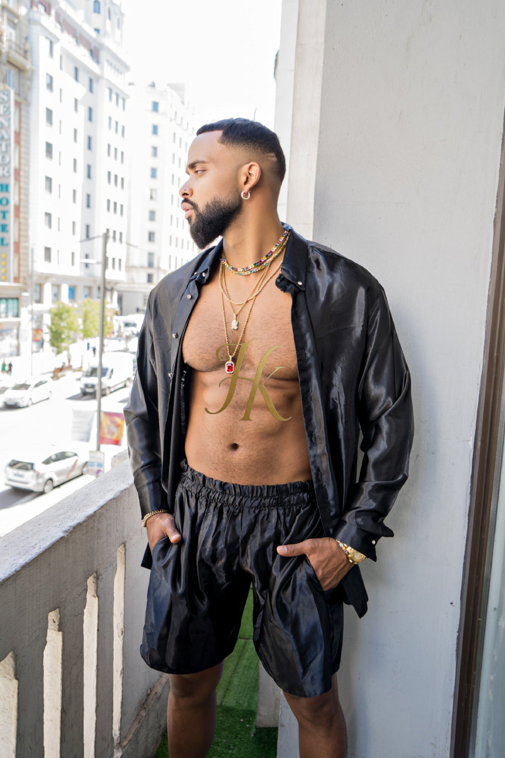 Men's Apparel Silk Shirt Set - Elevate Your Style with Pure Luxury - Hand-Sewn for Impeccable Quality - kayibstrore