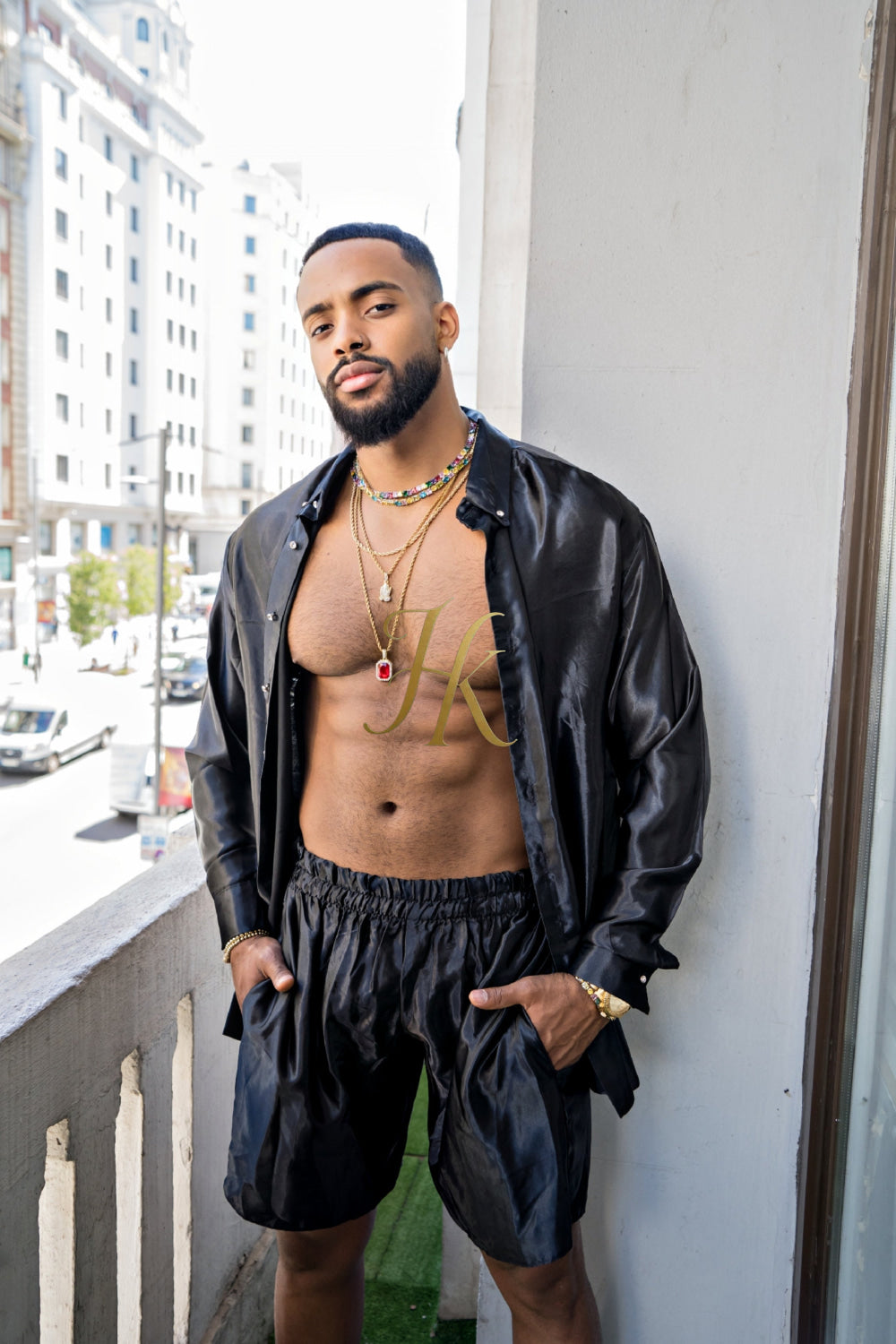 Men's Apparel Silk Shirt Set - Elevate Your Style with Pure Luxury - Hand-Sewn for Impeccable Quality - kayibstrore