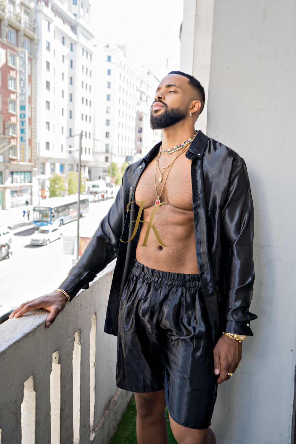 Men's Apparel Silk Shirt Set - Elevate Your Style with Pure Luxury - Hand-Sewn for Impeccable Quality - kayibstrore